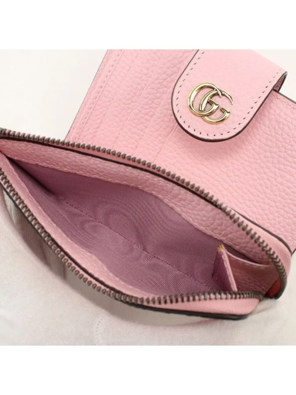 Gucci Bamboo Compact Wallet Double Bifold Leather - Picture 5 of 7
